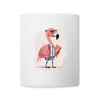 Fashion Forward: Extravaganter Flamingo-Designer - Tasse - Weiß - Vorne
