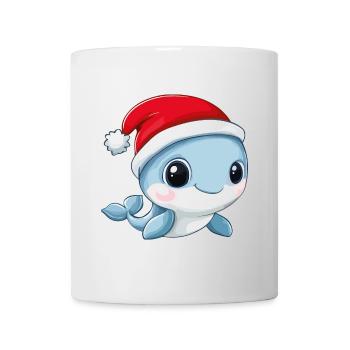 Wal Weihnachten Süß Niedlich Xmas Weihnachtlich - Tasse - Weiß - Vorne