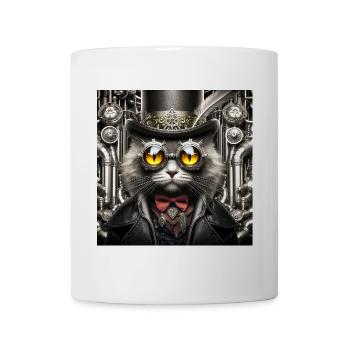 Steampunk Cat - Mug - white - Front