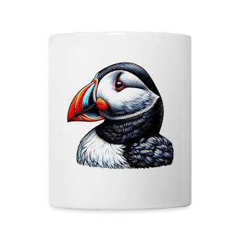 Papageitaucher - Tasse - Weiß - Vorne