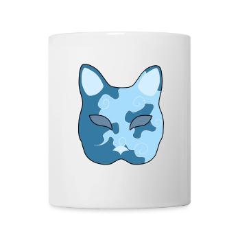 Clouds Neko Mask - Mug - white - Front