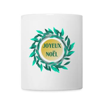 WEIHNACHTEN. FROHE WEIHNACHTEN. FROHE WEIHNACHTEN. WEIHNACHTSMANN - Tasse - Weiß - Vorne