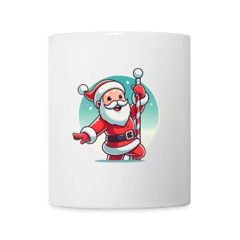 Joyeux Père Noël Pole Dance Graphique - Mug blanc - blanc - Devant