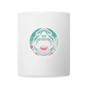 Illustration de morsure de requin redoutable - Mug blanc - blanc - Devant