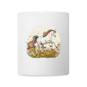 Enchanted Journey: Magisches Einhorn galoppiert durch - Tasse - Weiß - Vorne
