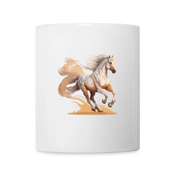 Spirit of Freedom : Œuvre d’art de cheval majestueux - Mug blanc - blanc - Devant