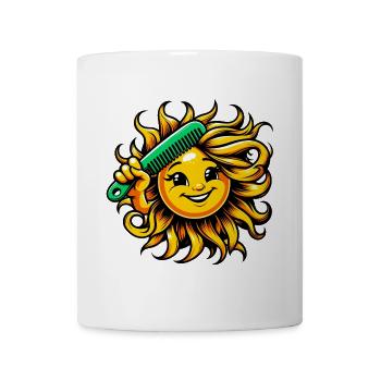 Sonne - Tasse - Weiß - Vorne