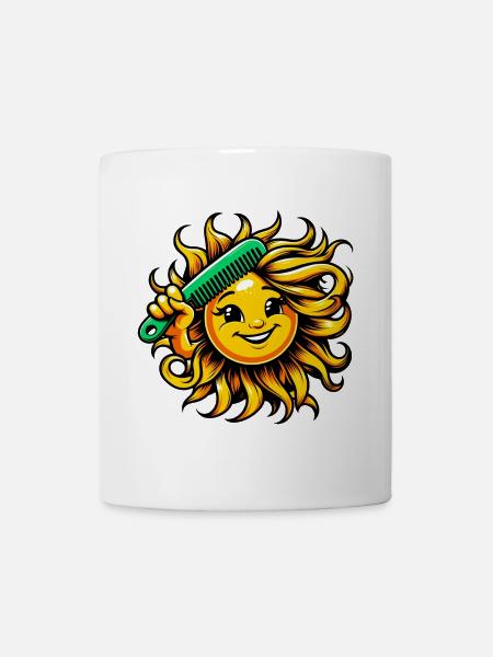 Sonne - Tasse - Weiß