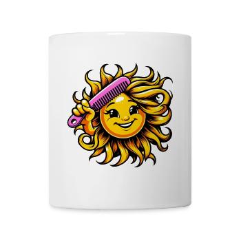 Sonne - Tasse - Weiß - Vorne