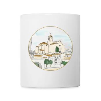 Cadaqués Aquarell - Tasse - Weiß - Vorne