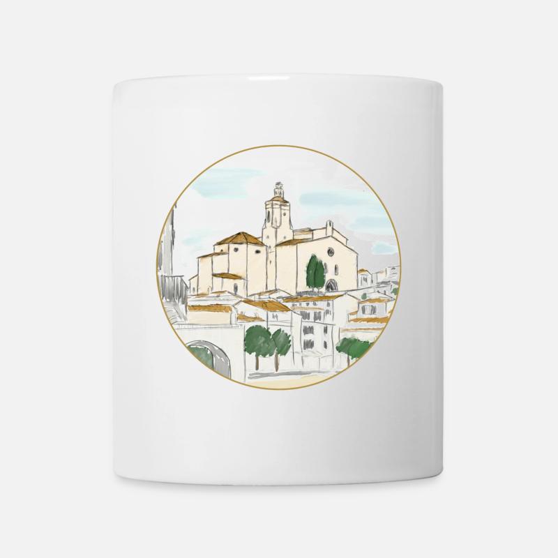 Cadaqués Aquarell - Tasse - Weiß