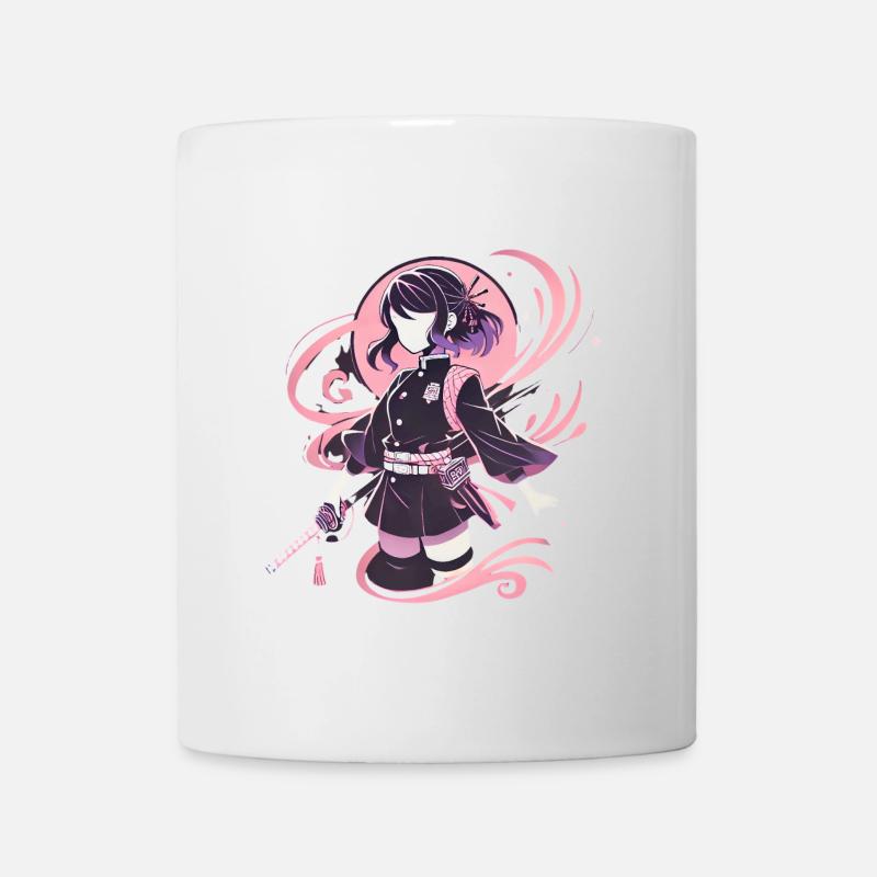 Anime Kriegerin Mädchen mit Schwert - Tasse - Weiß