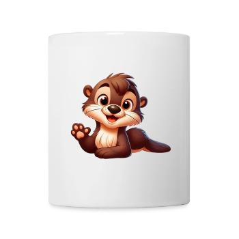 loutre 2 - Mug blanc - blanc - Devant