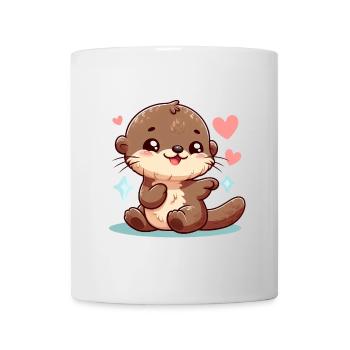 loutre 11 - Mug blanc - blanc - Devant