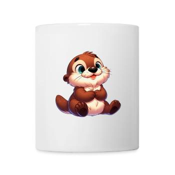 loutre 15 - Mug blanc - blanc - Devant