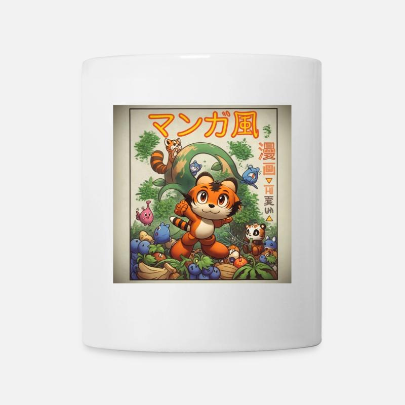 Poster manga animaux kawaiI - Mug blanc - blanc