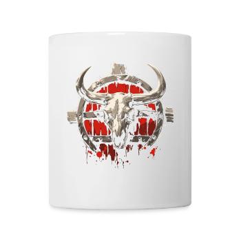 Crâne de bison - Mug blanc - blanc - Devant