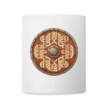 Bouclier Viking - Mug blanc - blanc - Devant