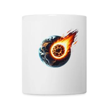 Fiery Asteroid Impact on Earth - Mug - white - Front