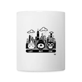 Minimalist Black and White: City Skylines - Mug - white - Front