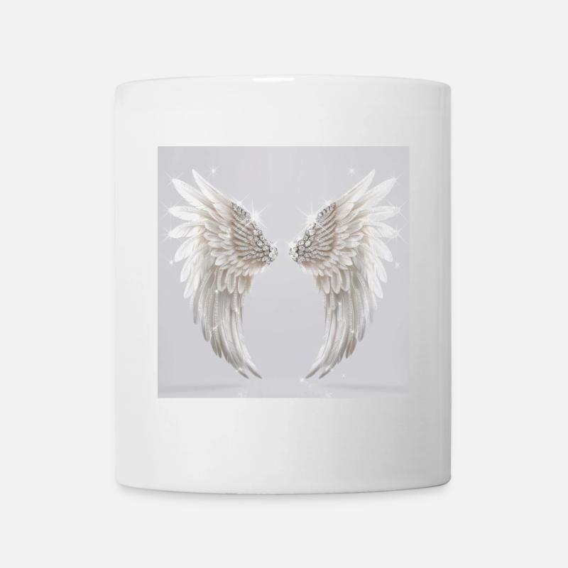 Engelsflügel weiß - Tasse - Weiß