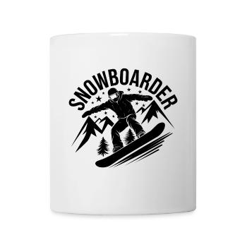 Snowboard Snowboarder Snowboard Sports d’hiver - Mug blanc - blanc - Devant