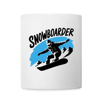 Snowboard Snowboarder Snowboard Sports d’hiver - Mug blanc - blanc - Devant