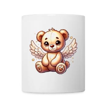 Ours en peluche ange doux compagnon de Noël - Mug blanc - blanc - Devant