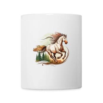 Ride with the Wind: A Majestic Horse in Motion - Mug - white - Front
