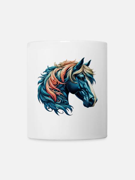 Pferd - Tasse - Weiß