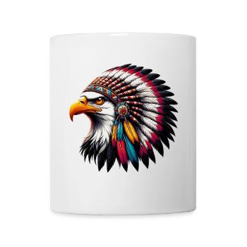 Aigle amérindien Peaux rouges américaines - Mug blanc - blanc - Devant