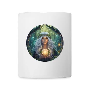 Der Kopf einer Hexe des magischen Waldes - Tasse - Weiß - Vorne