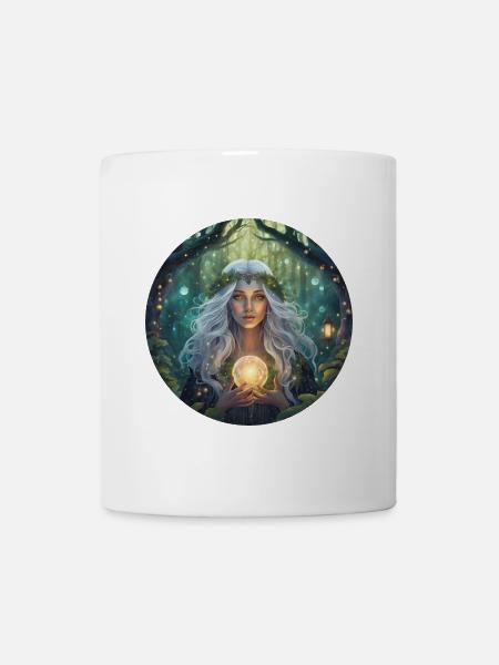 The head of a witch of the magical forest - Mug - white