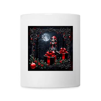 Cute gothic Christmas elf. - Mug - white - Front
