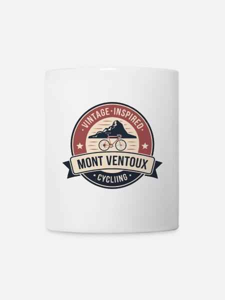 Mont Ventoux Vintage Cycling Badge - Mug - white