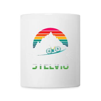 Passo delle Stelvio Cycling Design - Mug - white - Front