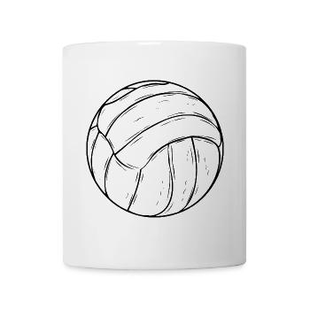 Dessin de volley-ball - Mug blanc - blanc - Devant