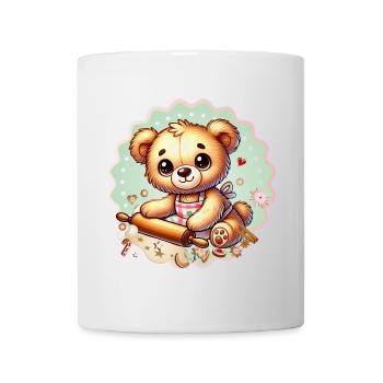 Cuisson de Noël Teddy – Douce joie festive - Mug blanc - blanc - Devant