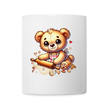 Cuisson de Noël Teddy – Douce joie festive - Mug blanc - blanc - Devant