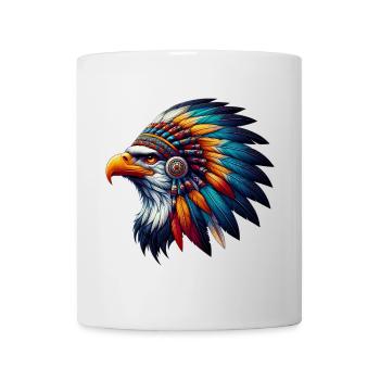 Amerikanischer Indianer Adler Amerikanische Rothaut - Tasse - Weiß - Vorne
