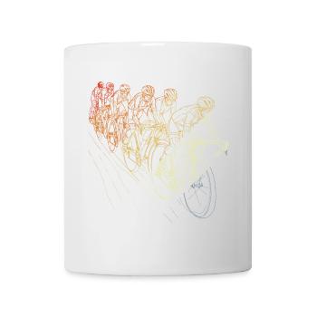 Cyclist Sketch Vintage - Mug - white - Front