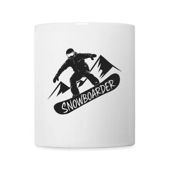 Snowboarders Snowboard Snowboard Sports d’hiver - Mug blanc - blanc - Devant