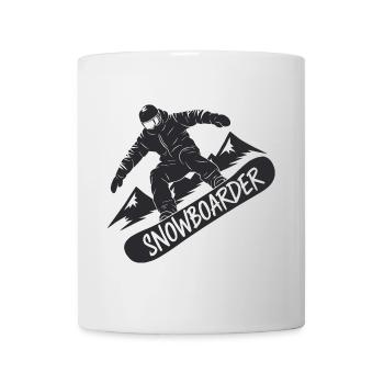 Snowboarders Snowboard Snowboard Sports d’hiver - Mug blanc - blanc - Devant