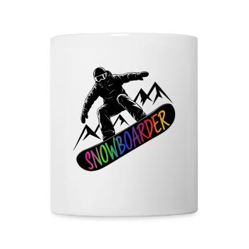 Snowboarders Snowboard Snowboard Sports d’hiver - Mug blanc - blanc - Devant