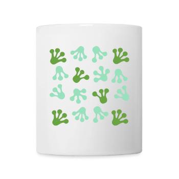 Frog Feet Prints L Frog Paw Print - Mug - white - Front