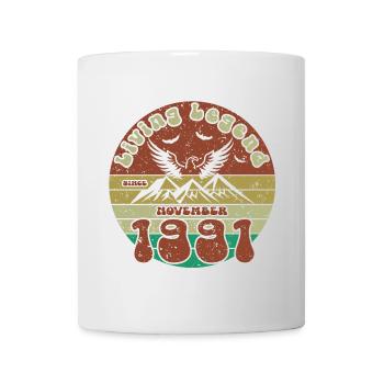 33e anniversaire Légende vivante depuis VIN 11/1991 - Mug blanc - blanc - Devant