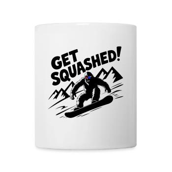 Bigfoot Snowboarder Snowboarding Winter Sports - Mug - white - Front