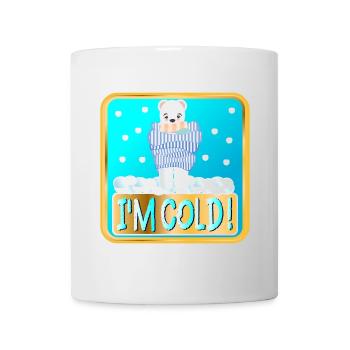 J’AI FROID - OURS POLAIRES D’HIVER - Mug blanc - blanc - Devant