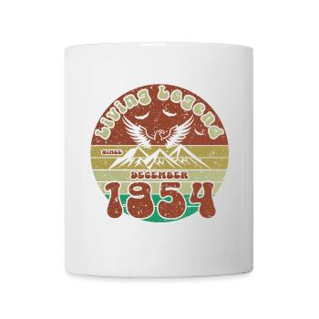 70e anniversaire Légende vivante depuis VIN 12/1954 - Mug blanc - blanc - Devant