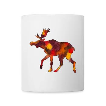 Elch Moose Skandinavien Schweden Norwegen Herbst - Tasse - Weiß - Vorne